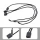 thumbnail image 5 of Renashed Hang Tag String Negro 1000 piezas Nylon Snap Lock Pin Loop Fastener Hook Ties Fácil y rápido de colocar ShuxiuWang 1327533083447, 5 of 5