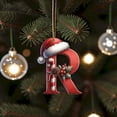 thumbnail image 4 of Clearance! 26 Christmas Letter Decorations A To Z (without H And V) Hanging Christmas Tree Pendant Alphabet Letters Named Alphabet Decorations Christmas Tree Decorations, 4 of 6