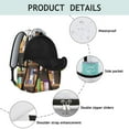thumbnail image 4 of Library Bookshelf Reading Room Backpack Book Shelf Pattern School Bag for Students, Comfortable and Wear-Resistant, Perfect for Book Club and Reading Activities, 4 of 5