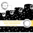 thumbnail image 4 of Fsddascl Black Christmas Blackout Curtains for Bedroom/Living Room, Thermal Insulated Kitchen Curtains, Winter Snowman Animals Snowy Pine Tree Grommet Darkening Window Treatment Drapes 52"x63"x2, 4 of 6