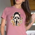 thumbnail image 3 of Groovy Scream Face Mask Halloween Shirt for Women Mauve Shirt Adult Medium, 3 of 4