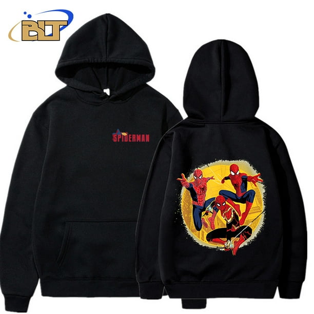 Spiderman bedruckte erwachsene sudaderas con capucha Herbst und Winter Herren sowie Samt pullover Sport oberteile