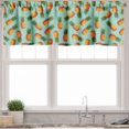 thumbnail image 3 of Ambesonne Retro Valance & Curtain, Vintage Beach Summer, 55"x45", Olive Green Seafoam, 3 of 6