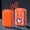 Orange, variant on Qiopertar Transparent RGB Mini Speaker, Portable Bluetooth Speaker with Colorful Lighting, Outdoor Waterproof Wireless Speaker for Camping Backpack Hiking, Green