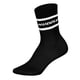thumbnail image 2 of HUDDLE Calcetines Unisex, pack de 6 – Rayas, logo, crew, calcetines deportivos, color liso Negro 35-38, 2 of 3