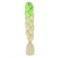 thumbnail image 1 of Zhuge Extensiones de cabello trenzado para mujeres, 6 paquetes de 100 g/paquete, 24 pulgadas, de verde a beige, 1 of 2