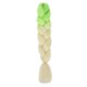 thumbnail image 1 of Zhuge Extensiones de cabello trenzado para mujeres, 3 paquetes de 100 g/paquete, 24 pulgadas, de verde a beige, 1 of 2