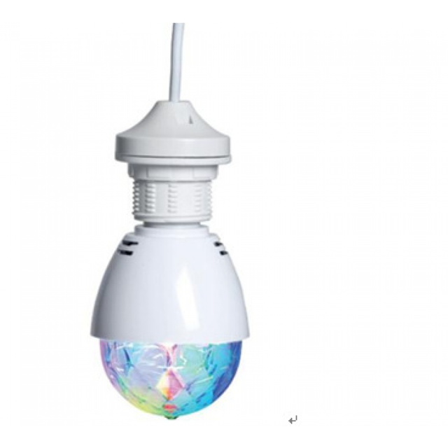 Aleko E27 RGB LED mini bola de espejos multicolor con efecto de luz giratoria para discoteca, fiesta, escenario ACTIVE Biensenido a ACTIVE