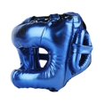 thumbnail image 4 of Casco de boxeo suave y transpirable de cobertura completa, equipo de protección para artes marciales. Azul, 4 of 9