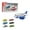 Blue, variant on Sdmnsg-T Storage Transport Plane Cargo with 6 Free Wheel Diecast Construction Vehicles, Christmas and Birthday Gift Airplane(Red)