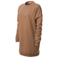 thumbnail image 3 of Made by Olivia Women's Casual Oversized Loose Fit Crew Neck Long Sleeves Fleece Pullover Sweatshirts Tunic S~3X, 3 of 5