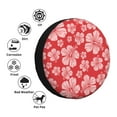 thumbnail image 4 of Kdxio Spare Tire Cover for RV Trailer, Waterproof Wheel Cover,Camper Spare Tire Cover Fit for Rv SUV Truck Travel Trailer 16 inch-Red Hibiscus Flower, 4 of 8