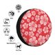 thumbnail image 4 of Fotbe Red Hibiscus Flower Funda de Llanta de Repuesto con Estampado, Engrosada, Ajuste Universal para Jeep, Remolque, RV, SUV, Camión-14 inch, 4 of 6