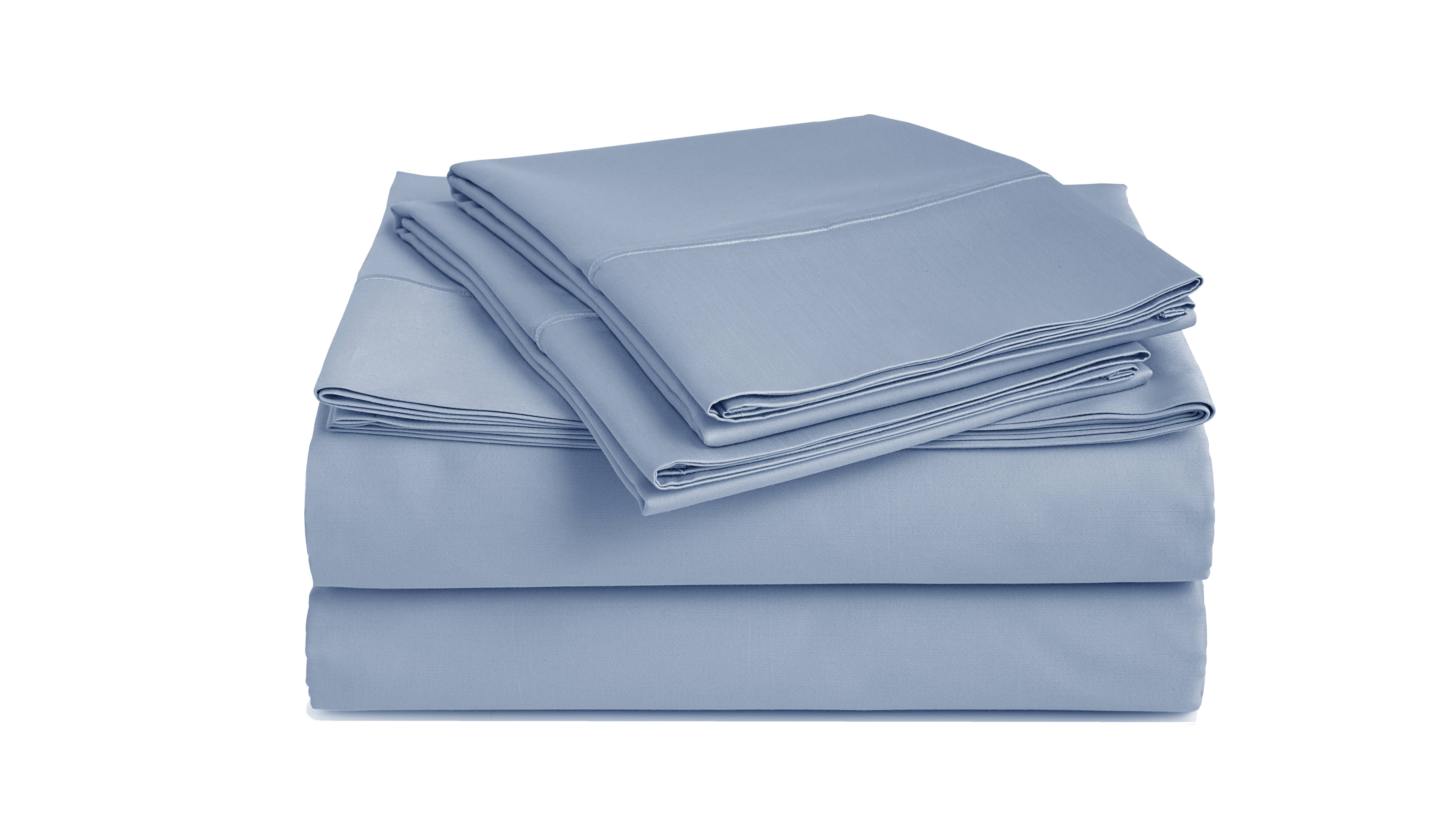 Details about   100% Egyptian Cotton 1 Piece Blue Fitted Sheet 800 Tc Queen/King All Size