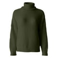 thumbnail image 4 of Winter High Neck Knitted Sweater for Women â Long Sleeve Turtleneck Pullover, Loose Fit Knit Casual Top, Rolled Edge Cozy Fall 2025 Trend, 4 of 4
