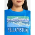 thumbnail image 4 of Terra & Sky Women's Plus Size Yellowstone Graphic Sweatshirt with Long Sleeves, Sizes 0X-4X, 4 of 5