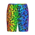 thumbnail image 4 of Fotbe Multicolored Butterflies Pajama Shorts for Men, Men's Pajama Bottoms, Sleepwear,Short Pajama Pants-Large, 4 of 9