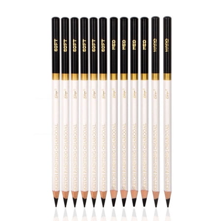 Set of 12 Charcoal Pencils for Artists Kids Adult Art Painting Sketching Shading