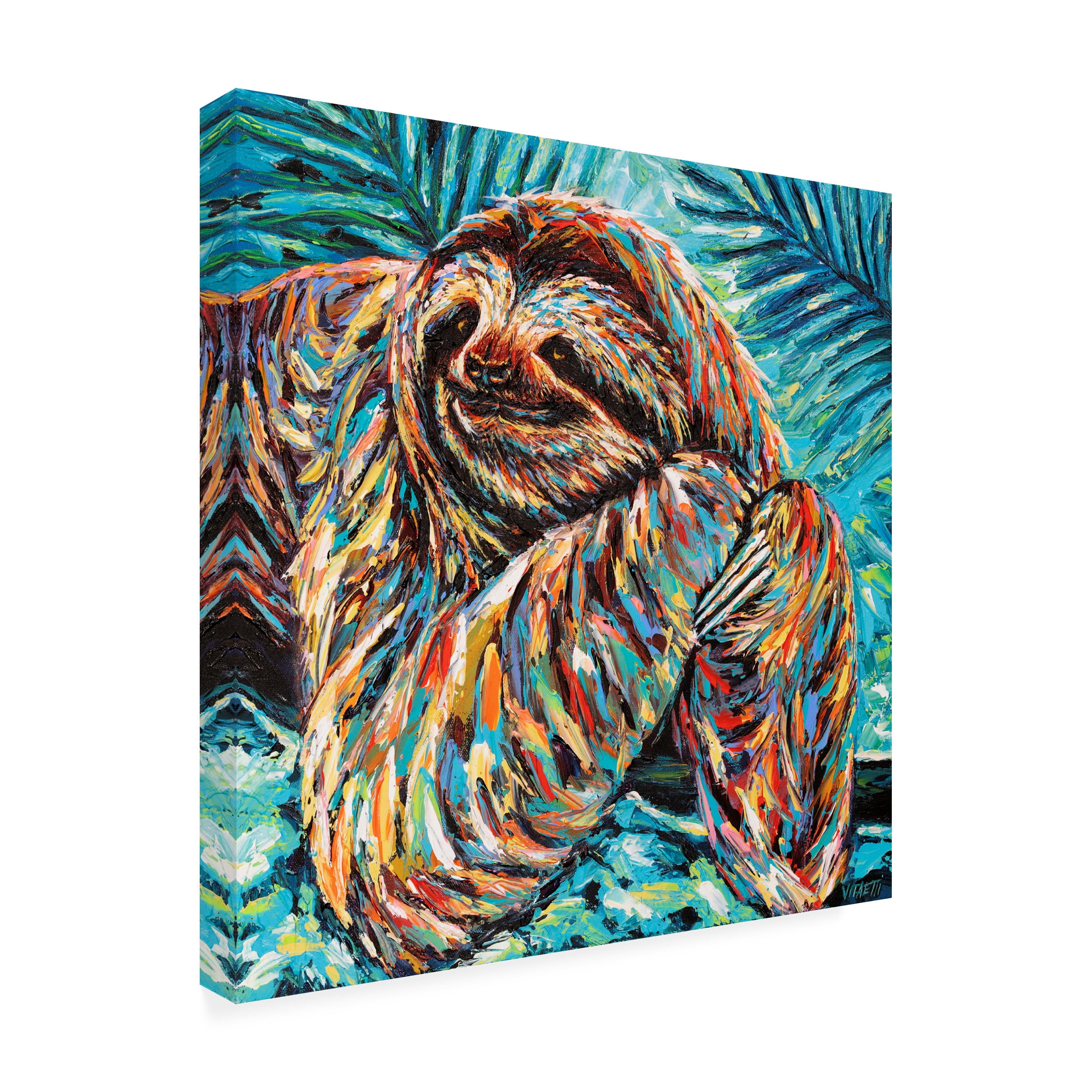 Carolee Vitaletti 'Painted Sloth II' Canvas Art