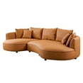 thumbnail image 6 of Kevinplus 5-Seat Modern Sectional curved Sofa Couch for Living Room Apartment Office,Orange, 6 of 12