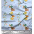 thumbnail image 1 of Soimoi Cotton Duck Fabric Leaves,Floral & Snail Kids Print Fabric by The Yard 56 Inch Wide, 1 of 1