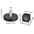 thumbnail image 4 of Uxcell Adjustable Feet 20 x 20mm Hardware Knobs Inserts Matte Black 4 Set, 4 of 7