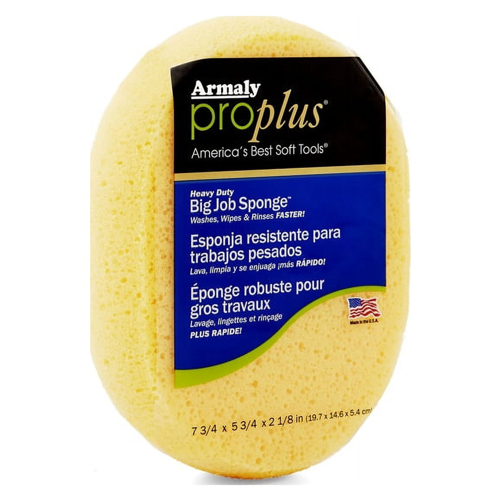 Armaly ProPlus 00009 Utility Sponge, 6-1/4 In L, 4-3/4 In W, 2-1/2 In