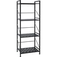 thumbnail image 4 of 4 Tier Metal Shelving Unit, Kitchen Storage Shelf Rack,Free Standing Shelving Unit Heavy Duty Shelves Rack Bathroom Shelf Plant Standfor Pantry Closet Kitchen Laundry,Black Simulated marble texture, 4 of 6