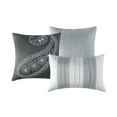 thumbnail image 2 of Unique Home Nydia 7 Piece Comforter Set Floral Embroidery Bed In a Bag Clearance Bedding Comforter Duvet, Fade Resistance, Super Soft (Queen, Gray), 2 of 5