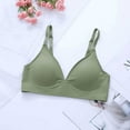 thumbnail image 3 of Voncos Women's Wireless Seamless Bra - All-Day Comfort, Adjustable Straps, Smooth Under Clothes - Plus Size L Green Supportive Everyday Lingerie, 3 of 3