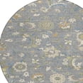 thumbnail image 5 of HomeRoots 597814 8 ft. Gray, Blue & Green Round Floral Washable Indoor & Outdoor Area Rug, 5 of 5