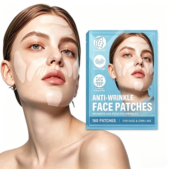 Smile Line Patches,Anti Wrinkle Patches for Lip - Clear Facial Smoothing Face Tape & Invisible Lifting Patches for Daily Care - 160 Count