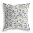 thumbnail image 3 of 16â€ Light Green Gray Roses Indoor Outdoor Throw Pillow, 3 of 4