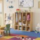 thumbnail image 3 of QinaQin Locker escolar de 4 secciones con 4 cubbies y 8 ganchos, organizador para guardería, kinder, aula o cuarto infantil, 3 of 8