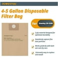 thumbnail image 3 of Guerkuk 25-1230 High-Efficiency Disposable Filter Bag for 3 Gallon Wet/Dry Vacuums,3-Pack, 3 of 6