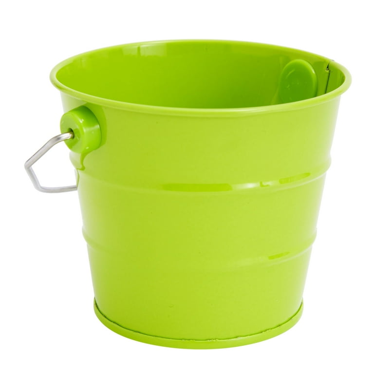 6Pcs 2x2 Small Metal Bucket Colorful Mini Buckets with Handles