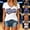 Black, variant on Women’s New York Rhinestone Letter Mesh V Neck T-Shirt, Contrast Trim Short Sleeve Loose Breathable Summer Casual Sports Game Day Top White L