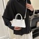 thumbnail image 3 of Bolso de mano para mujer, bolso de mano de piel sintética, bolso de mano para mujer, bandolera (blanco) Ehuebsd Para Estrenar, 3 of 3