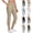 #03 Beige, variant on Capris For Women With Pockets Golf Pants High Waisted Stretch Pull On Ankle Business Casual Travel Athletic Work,S,#03 Black
