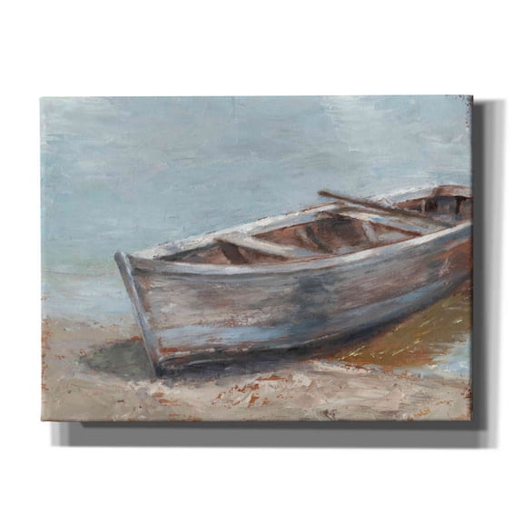 Epic Graffiti 'Whitewashed Boat II' by Ethan Harper Canvas Wall Art, 16"x12"
