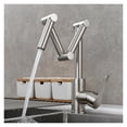 thumbnail image 1 of Brass Pot Filler Faucet Deck Mounted Three-Section Extension Folding Kitchen Faucet Triple Joint Swing Arm For Hot And Cold ,bar Laundry RV Farmhouse, 1 of 7
