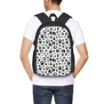 thumbnail image 4 of Fotbe Black Footprints Mochila para Hombre y Mujer - Tela Oxford 600D Resistente - Mochila Impermeable de Gran Capacidad para Escuela, Viajes y Senderismo, 4 of 6