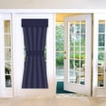 thumbnail image 2 of Blackout Door Curtain, Privacy Thermal Insulated Window Curtains for Patio Front Door Sidelight Curtain Shade, W26 x L40 inch, 1 Panel, Navy Blue, 2 of 5