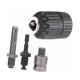 thumbnail image 2 of 4 Pcs Drill Chuck Adapter Set 10mm Impact Drill Chuck with Round Hex Shank Connection Rod Electric Wrench Converter, 2 of 4
