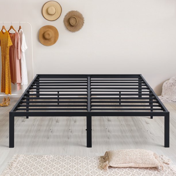 GranRest 14 Inch Metal Platform Bed Frame, King