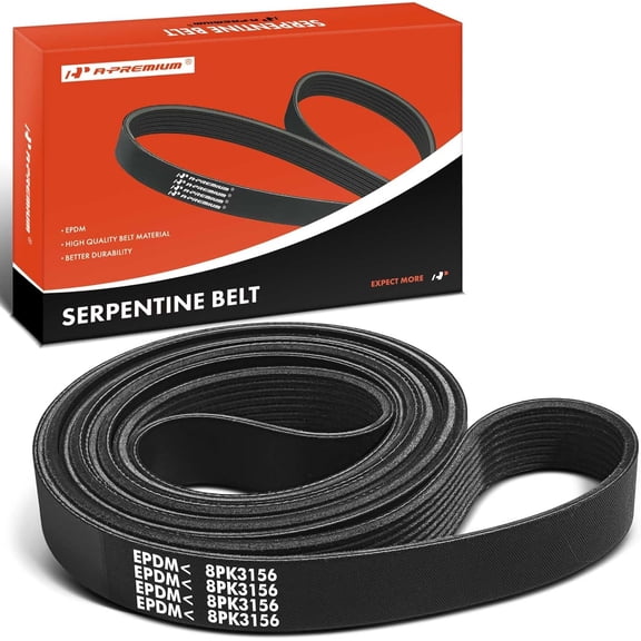A-Premium Serpentine Belt 124.31 In For Ram 2500, 3500, 4500, 5500, 2013-2018, 6.7L