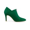 thumbnail image 3 of BLISSFUL STEP Women's Rhiness Stiletto Heel Ankle Booties Emerald Green 6.5, 3 of 7