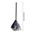 thumbnail image 3 of Halloween Witch Broom Costume Prop Lightweight Handle Tulle Skirt Decor for Cosplay Party Dress Up, 3 of 6