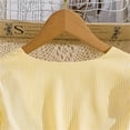 thumbnail image 2 of WMQPNNS Girls Dresses Ruffle Bowknot Smocked Midi Dress Square Neck Long Sleeve Swing Dress Girls Clothes for Spring Fall, Dress for Age 7-8 Years, 5-Yellow, 2 of 9