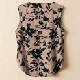 thumbnail image 4 of Womens Tank Top Cotton Linen V Neck Button Sleeveless Tops Basic Shirt Summer Clothes for Daily Beach Vacation, 4 of 5